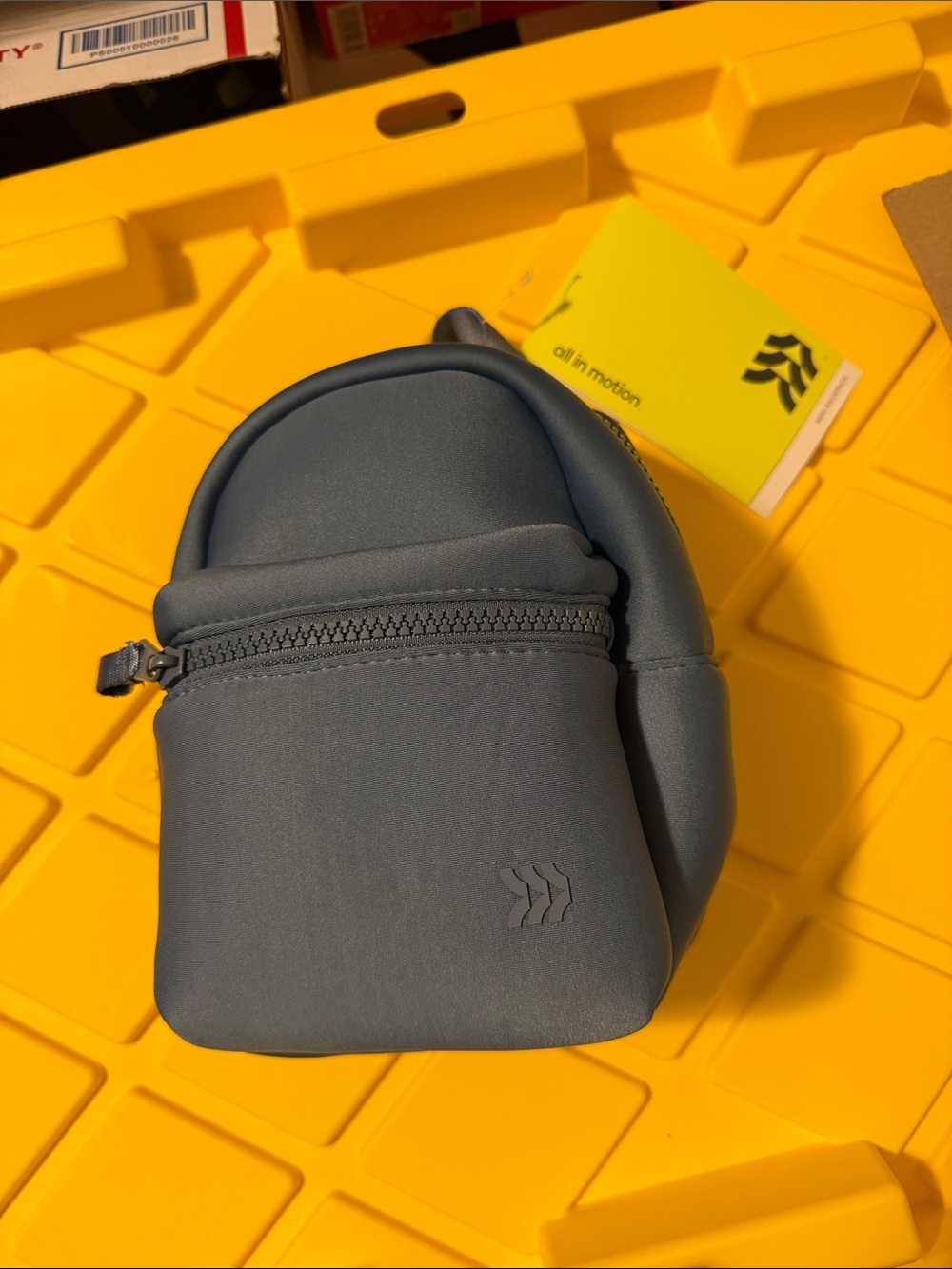 Dusty Blue Mini Backpack Crossbody Bag - Unbranded